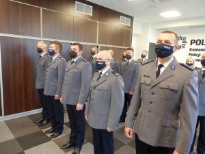 uczestnicy uroczystości wręczenia medali
