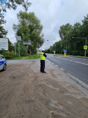 policjanci w trakcie działań