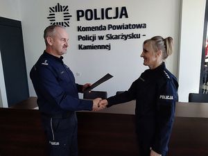 policjanci podczas spotkania