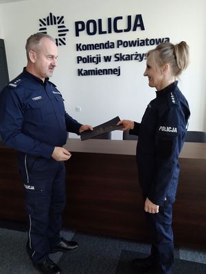 policjanci podczas spotkania