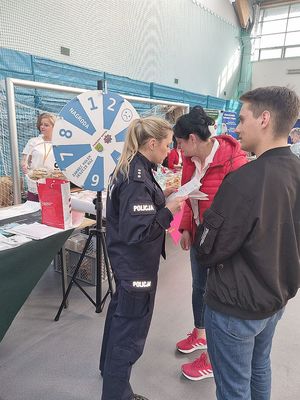 policjanci podczas działań