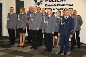 uczestnicy obchodów Święta Policji