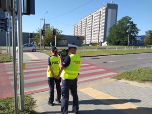 policjanci podczas działań