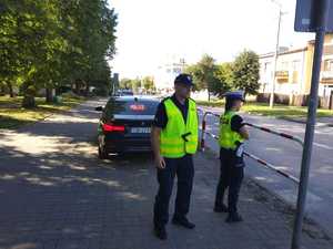 policjanci podczas działań