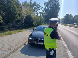 policjanci podczas działań