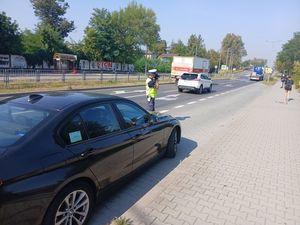 policjanci podczas działań